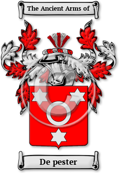 De pester Family Crest Download (jpg) Legacy Series - 150 DPI